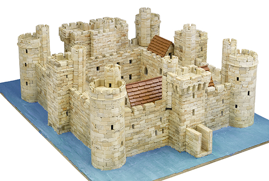 maqueta del Castillo de Bodiam en kit