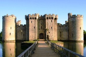 Castillo de Bodiam en East Sussex, Inglaterra