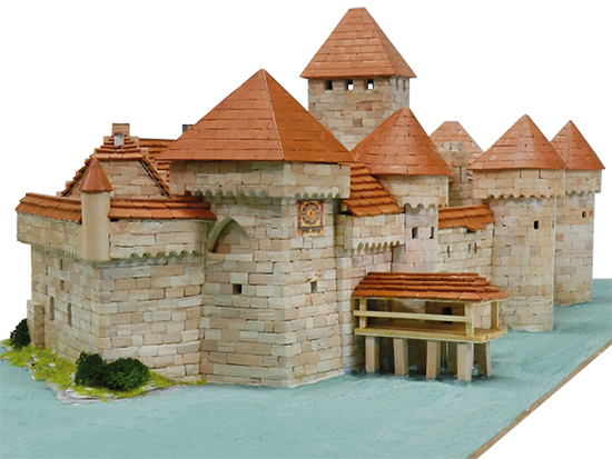 Construction kit for the reproduction of the Chillon Castle