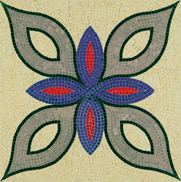 Mosaicos en kit con plantilla y teselas esmaltadas