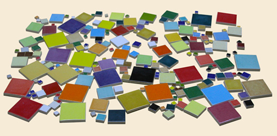 Teselas esmaltadas mosaico 