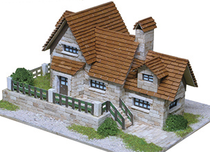 roof tiles grass model