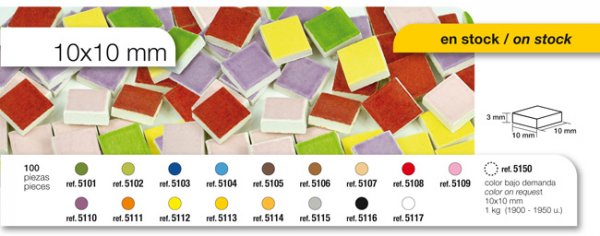 Teselas tesserae 10 x 10 Mm.